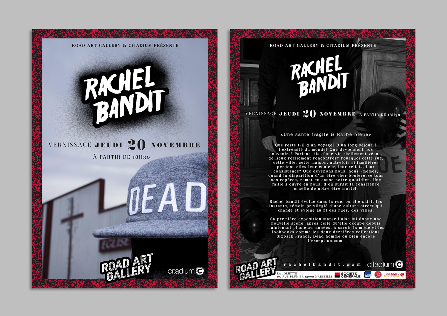 Rachel Bandit exposition Road art gallery